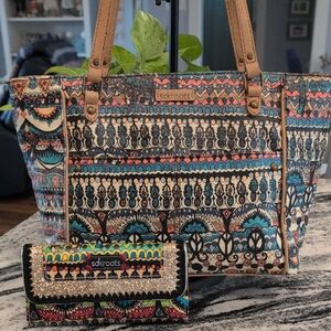 🌼Sakroots Tote & Wallet Set🌼 Spirit Pattern Multicolor